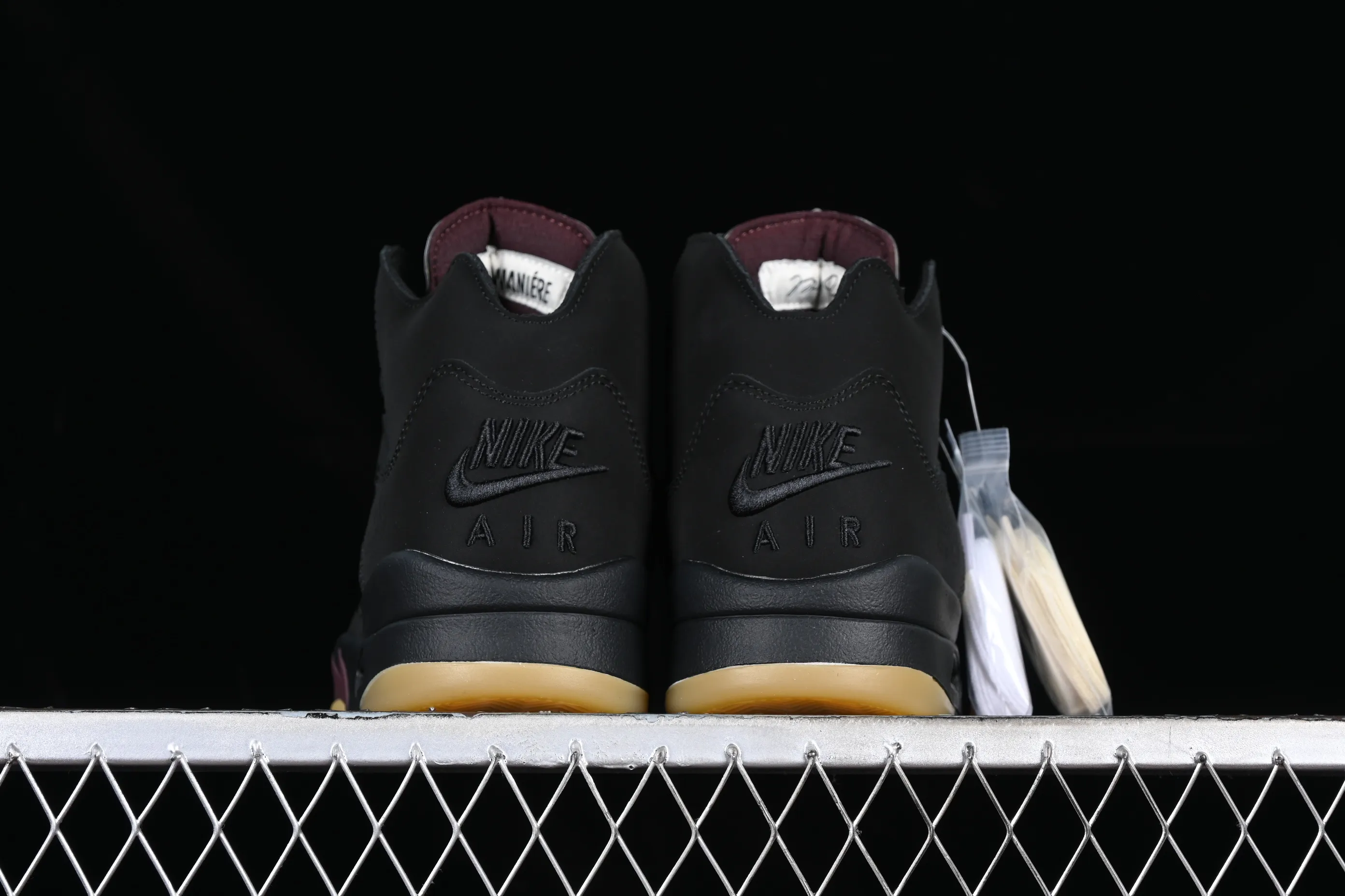 All categories Air Jordan Jordan series basketball shoes Air Jordan 5 A Ma Maniér x Air Jordan 5 Low AJ5 Joe 5 joint model suede black FD1330-001